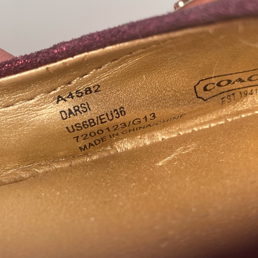 Coach Darsi Ballet Flats Women Size 6 B - Picture 9 of 9
